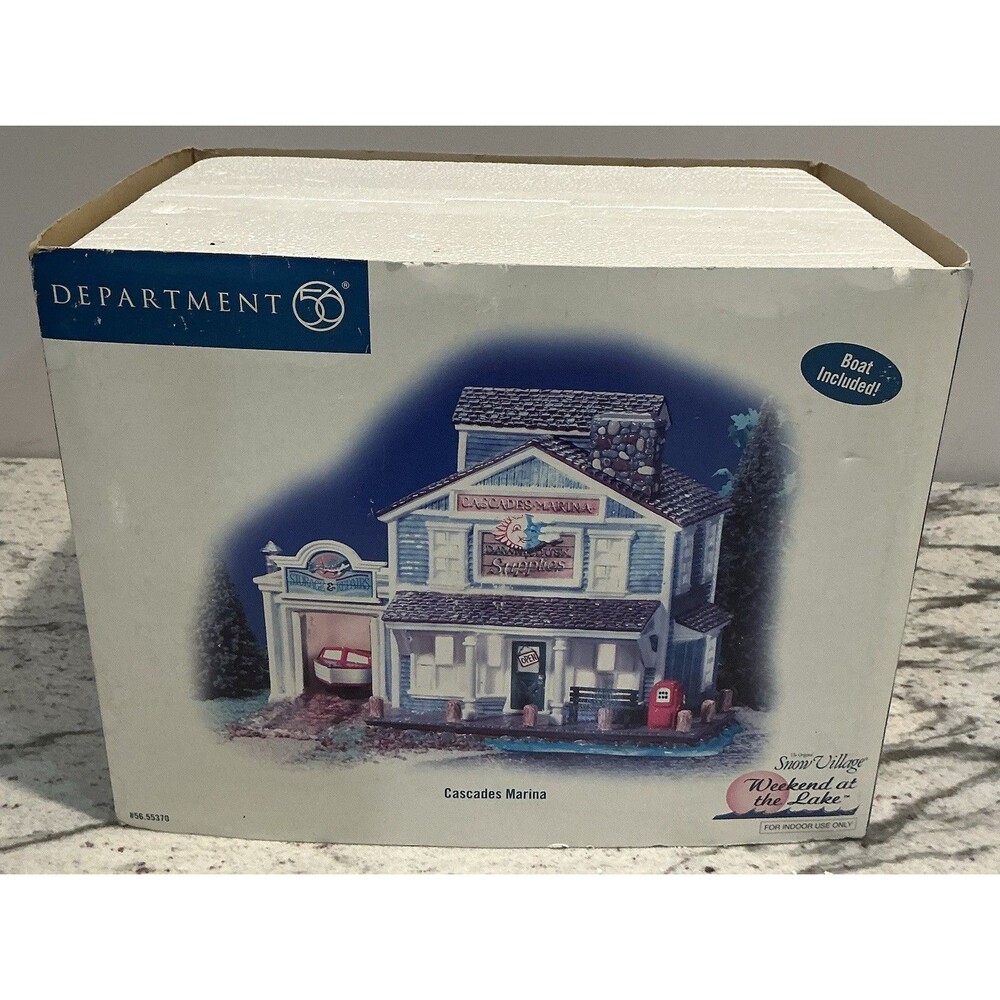 Dept 56 Snow Village Cascades Marina Village